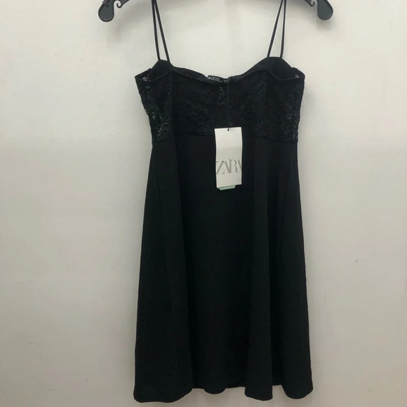 Zara LACE MINI DRESS SZ M - Picture 7 of 11
